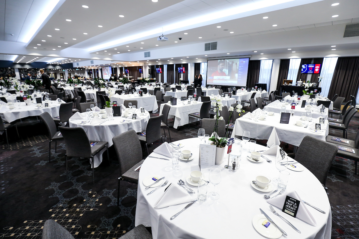 This modern dining space offers sophistication on all levels, with stylish decor and impressive pitch views.Arrive to dedicated VIP 2 entrance to be welcomed by club host/hostessPre-match access to the Lansdown Suite 2.5 hours prior to kick-offPost-match access up until 1.5 hours after the final whistleShared tables of 10Informal one-course bowl style buffet dining experienceAccess to pay barGuest speaker Q&ACentrally located padded seating in the Lansdown StandHalf-time cake with tea and coffee 