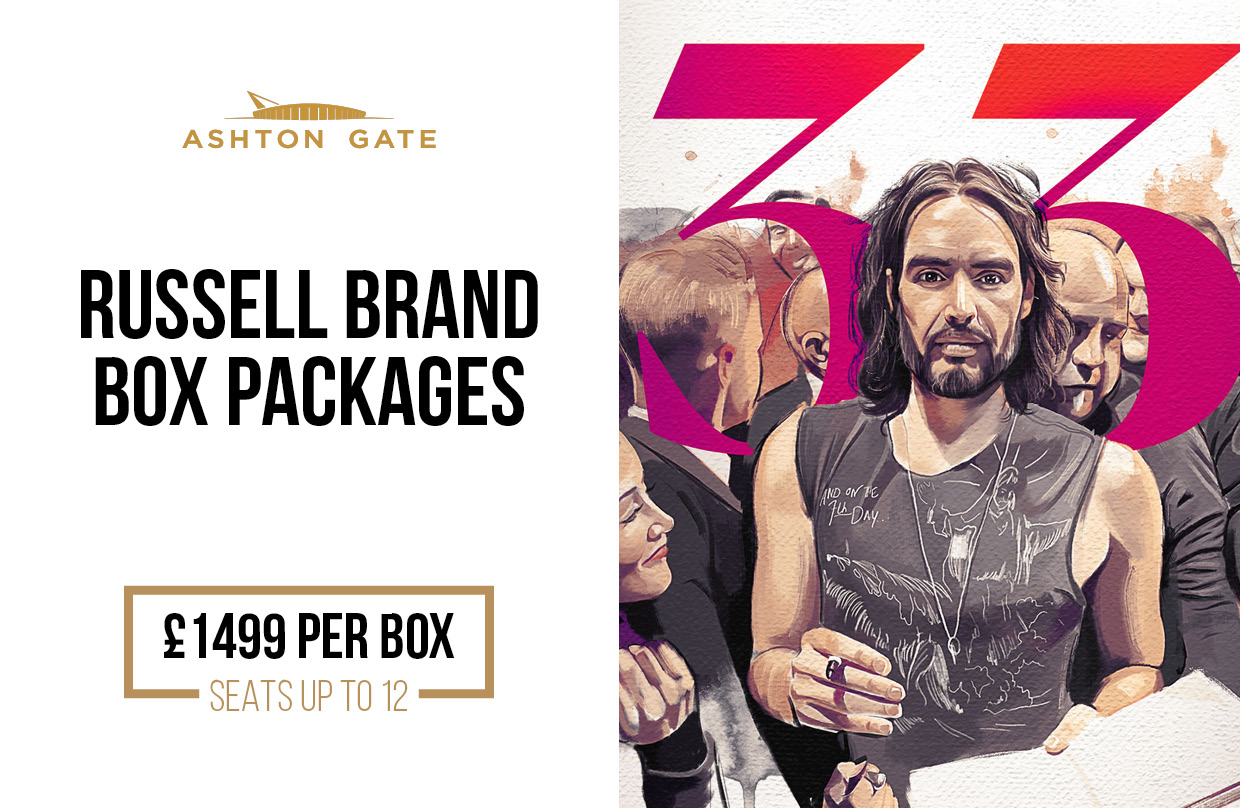 Experience a special day in your own exclusive VIP box at Ashton Gate Stadium. Relax before the event with a two-course buffet, then when the show begins you're just a few steps away from your seats.£1,499 per box which includes;Dedicated Hospitality EntrancePre-Show and Post-Show access to hospitality suite a pay barCloakroom facilityFully stocked drinks fridge2 Course buffetTwo parking spaces (either onsite or offside)Private balcony and seating for 12 directly outside your executive box